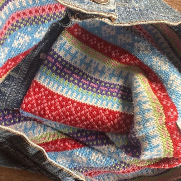 Juniors Size Medium Stretch Denim Insulated So Jacket - Picture 9 of 10